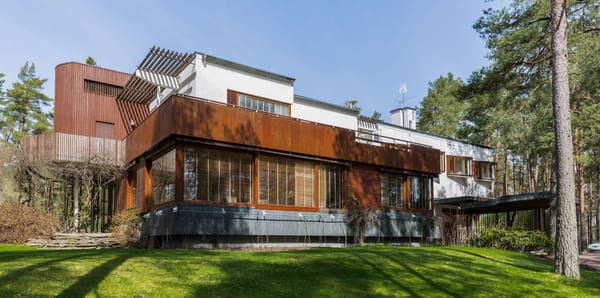 casa moderna, obras de Alvar Aalto: Villa Mairea, en Noormarkku, Finlandia