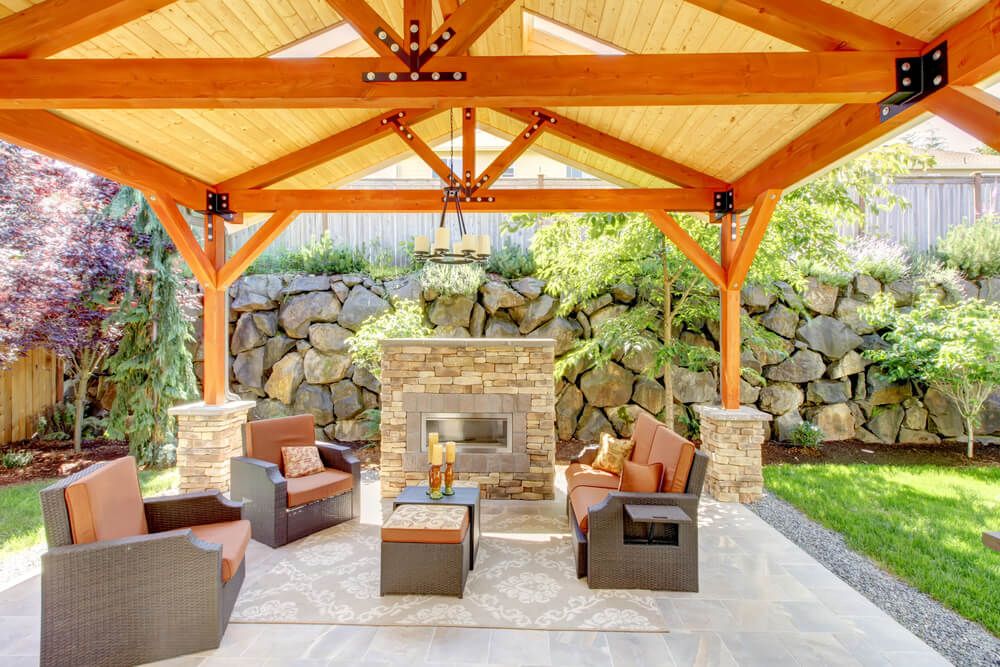 outdoor living space