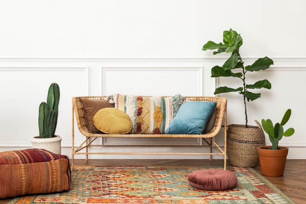 Vintage elements are hallmarks of boho