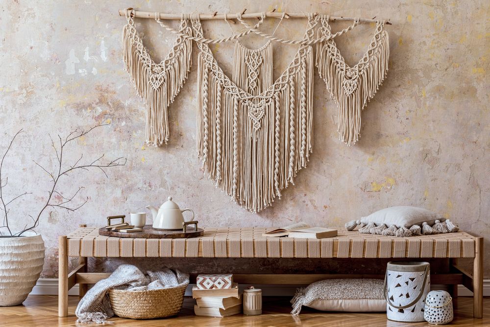 Hippie aesthetics with macrame