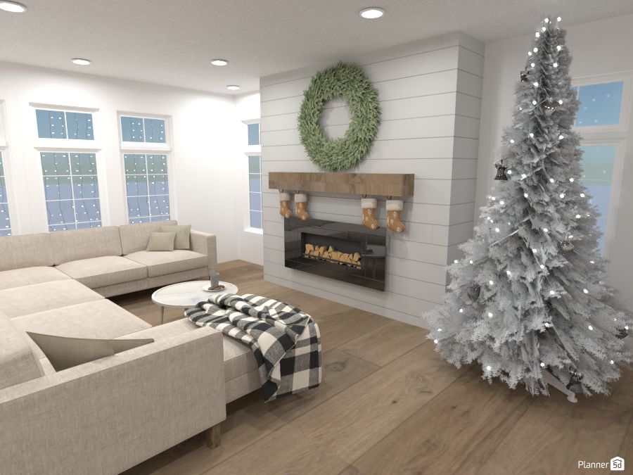 modern farmhouse living room