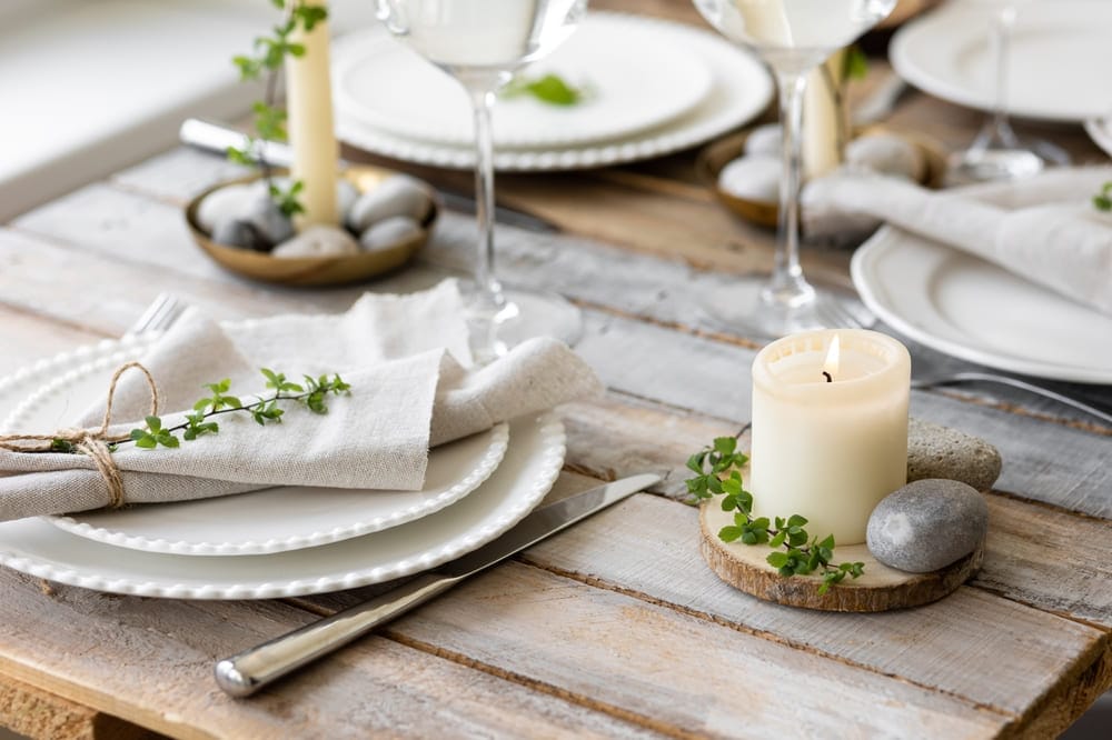 Create a personalized table setting and make the party your own