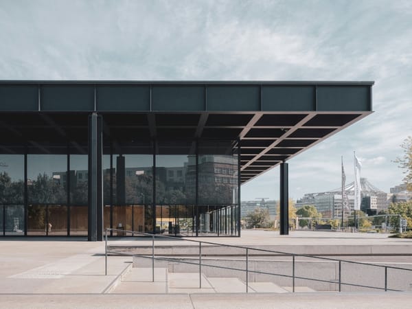 la Neue Nationalgalerie de Mies van der Rohe