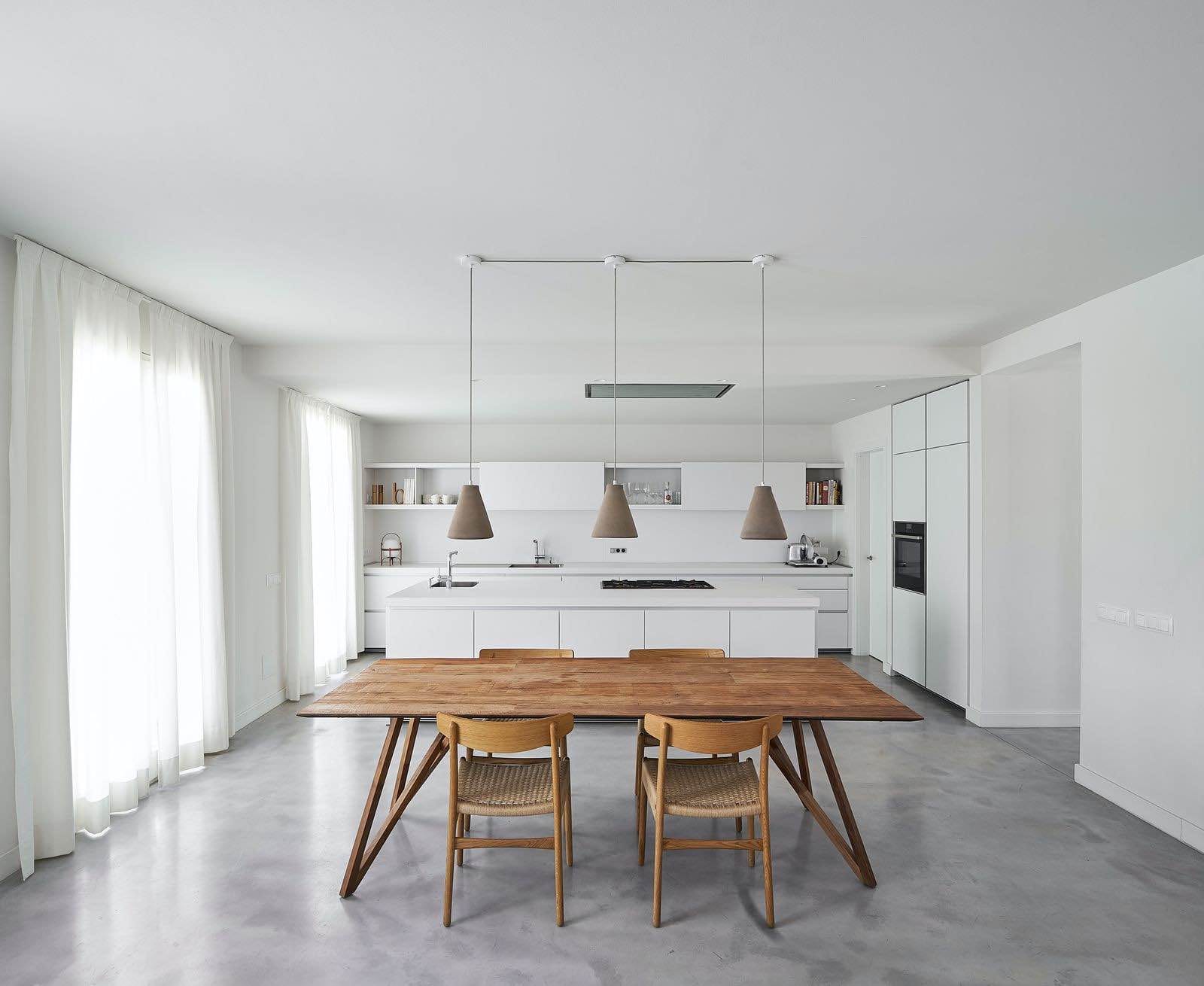 modern white kitchen